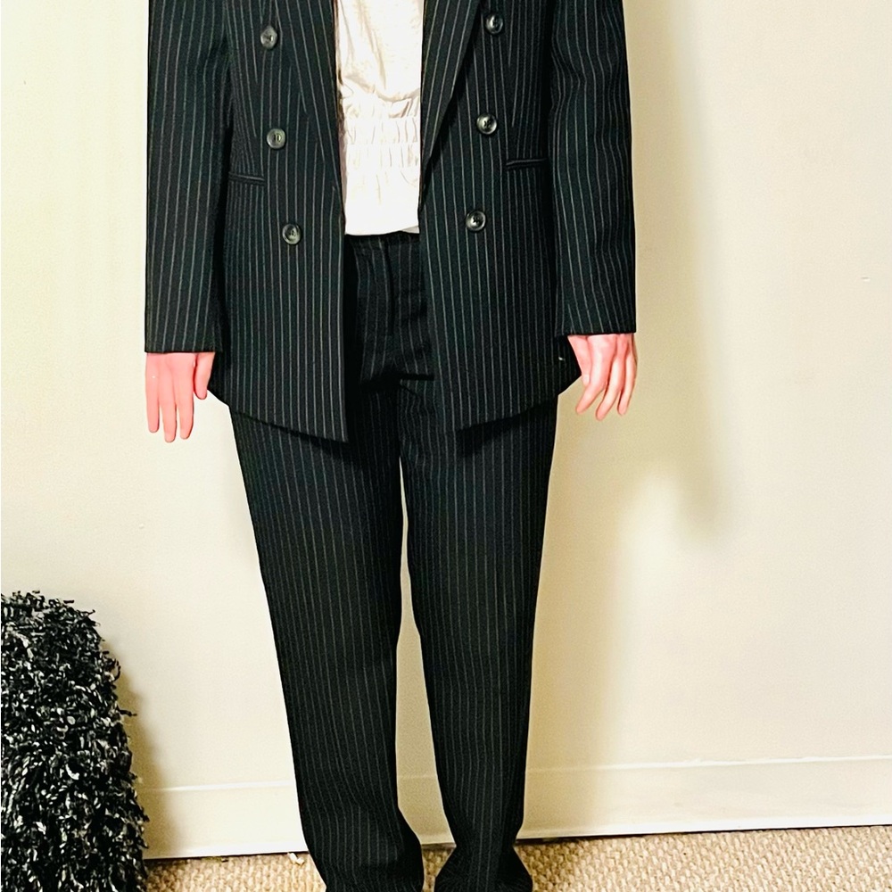 Bar III Black Pinstripe Blazer Jacket for all seasons
